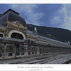 Noche en la estación de Canfranc