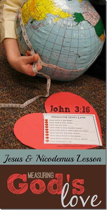 Measuring God's Love - A hands on sunday school lesson on Jesus & Nicodemus that includes crafts and kids activities talking about how to measure God's love from John 3:16 Measuring God's Love - A hands on sunday school lesson on Jesus & Nicodemus that includes crafts and kids activities talking about how to measure God's love from John 3:16