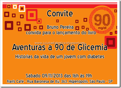 Convite - Aventuras a 90 de Glicemia