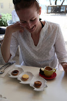 Kristy and her trio of cakes