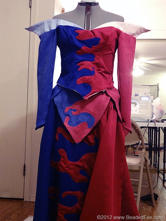 Sleeping Beauty Pink and Blue Gown Construction (30)