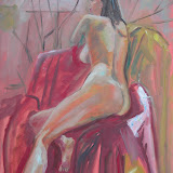weiblicher Rückenakt.Öl auf Leinwand. 60x 80 cm. Copyright 2007 by O.Weinreich