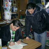 Andrukhovych's autograph session in bookstore, Lviv, 20.12.2011