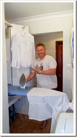 10 Chris ironed 10 shirts!