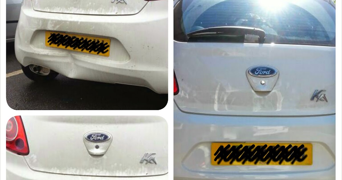 Mobile Car Scratch Dent Repair Halifax Ford KA rear bumper dent repair