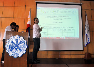 Sir Jerome Marzan of MCCID Main Campus explains the Rules of Judging.