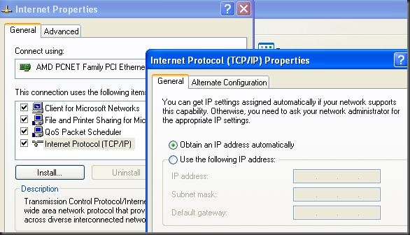 PC-1 IP by dhcp