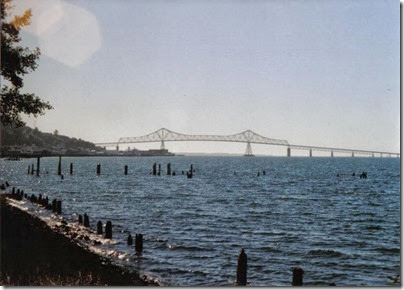 View of the Astoria-Megler Bridge in Astoria, Oregon from the Astoria Waterfront on September 24, 2005