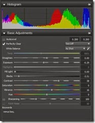 histogram shooting to the right