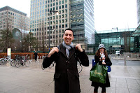 Out at Canary Wharf