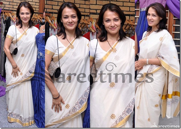 Amala_White_Saree
