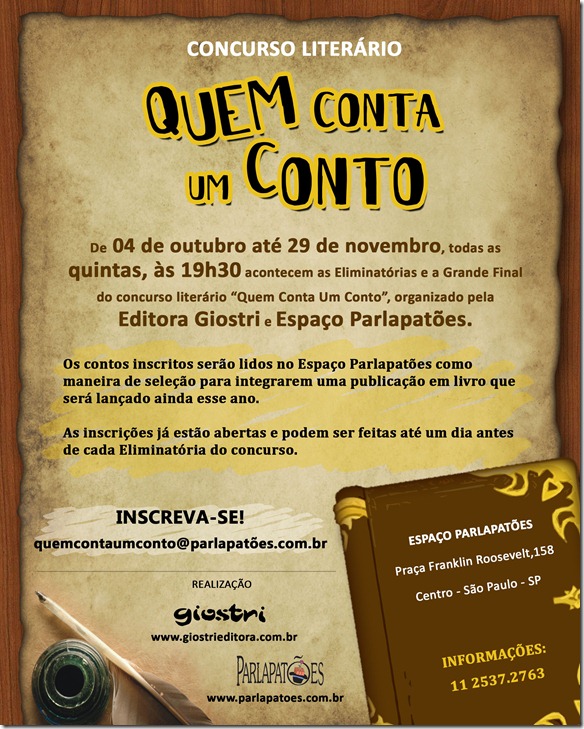 flyer concurso literrio