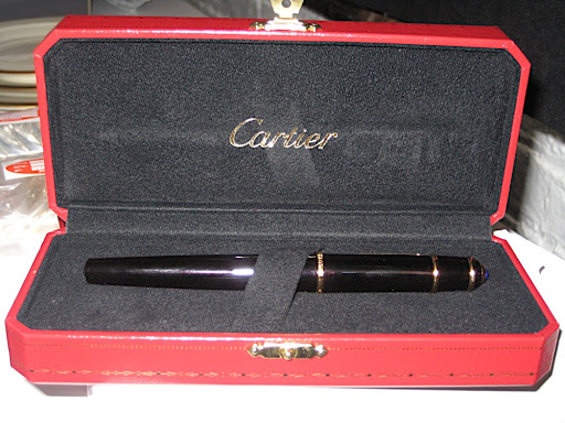 Here's a black fountain pen from Cartier that we also loved.