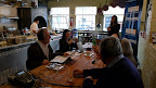 Jonathan and his guests enjoying themselves.