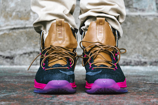 Another On Foot Look at Nike LeBron X EXT Denim QS