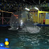 Epic fail! It's difficult to walk on water, let alone stand on it.