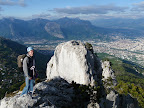 Vue imprenable sur Grenoble en fin d'apr&egrave;s midi.