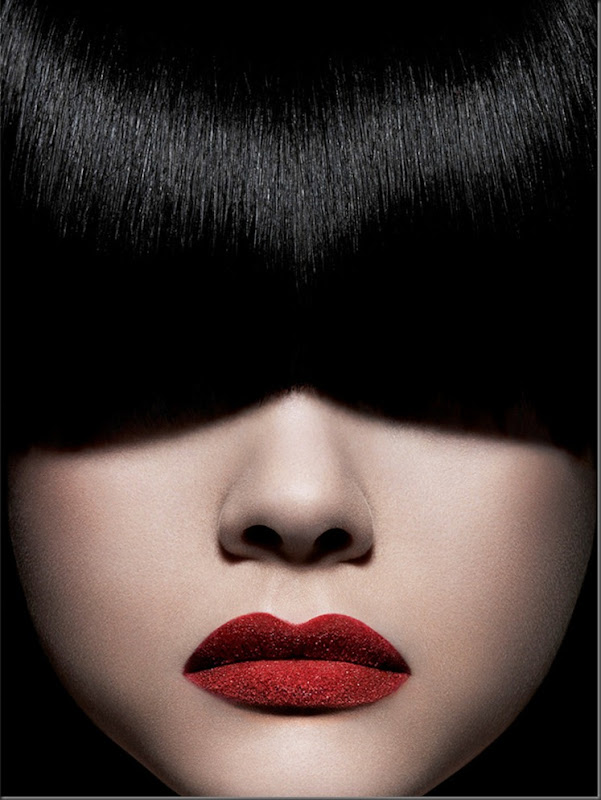 Красные губы(Red Lips) Кирилл Лагел (Cyril Lagel)Чёрные волосы,красная помада,девушка,сахар на губах