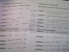 The tasting sheets. Both Monty and Steve were fans of number one and number 3.