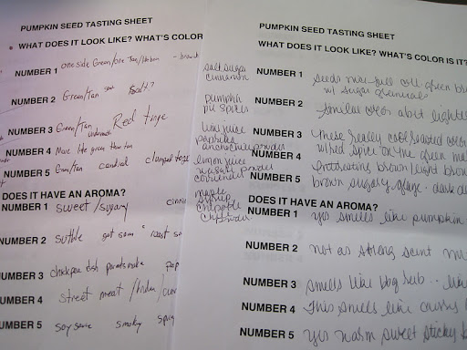 The tasting sheets. Both Monty and Steve were fans of number one and number 3.