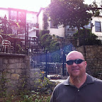 Darren in front of the Fig Tree Restaurant