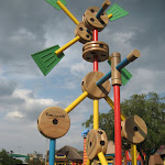 A Tinkertoy sculpture in Downtown Disney in FL 06092011