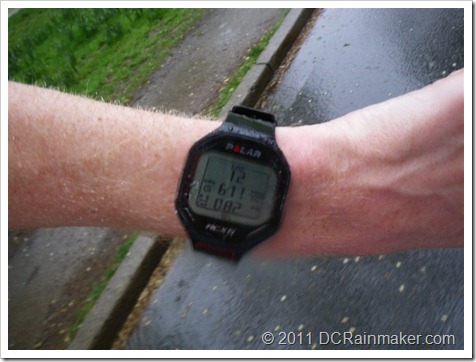 Polar RCX5 in wet run