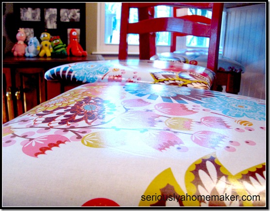 wipeable bar stool seats laminated fabric