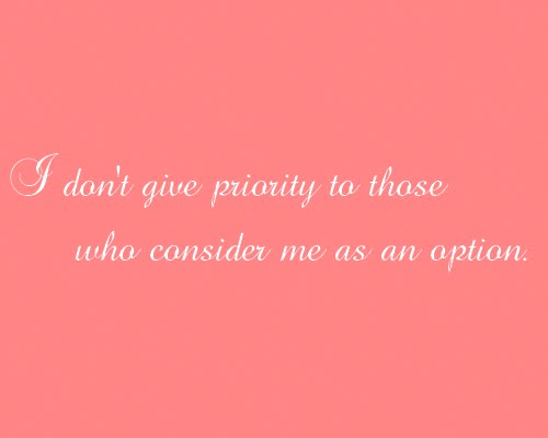 I don t give priority quote I don t give priority quote
