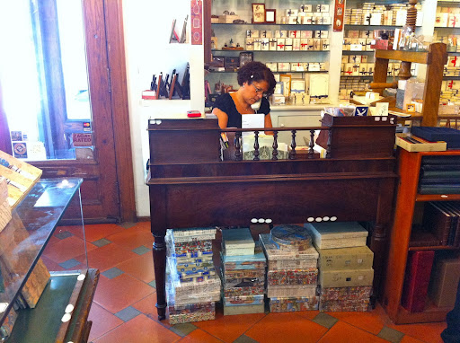 This is Marilyn Leon, co-owner of the shop.