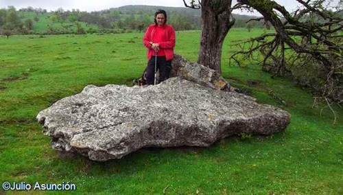 Menhir de Akarte - Ruta megalítica en el raso de Legaire Menhir de Akarte - Ruta megalítica en el raso de Legaire