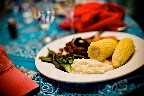 Lynn Britt Cabin handled the menu for the evening.