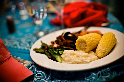 Lynn Britt Cabin handled the menu for the evening.