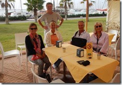 Erster Marschhalt auf 4-Tage-Tour mit dem Aussie-Team Sandy, Debbie, Jeff, Campbell und Helen - in Licata Marina