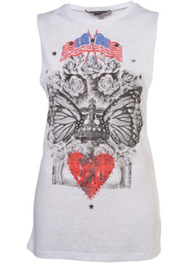 Tall-White-Print-Burnout-Tank-Top-Flag-Topshop Tall-White-Print-Burnout-Tank-Top-Flag-Topshop
