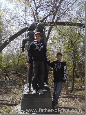 Hiawatha, Minnehaha, and the boys!