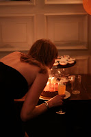 Blowing out the candles