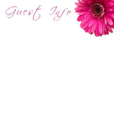 Hot Pink Gerbera - JPGS 4 Guest Information