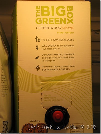 bix green box of wine