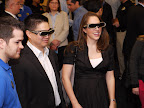 Brad and Ashley, the first buyers of Panasonic's Full HD 3D Home Theater System, check out the 3D experience at Best Buy in NYC's Union Square.