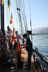 Preparing for arrival at Måløy