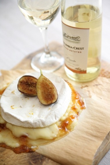 Brie and Figs paired with Moscato