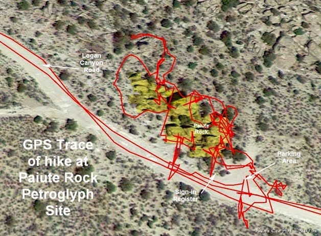 Hiking Route at Paiute Rock-2