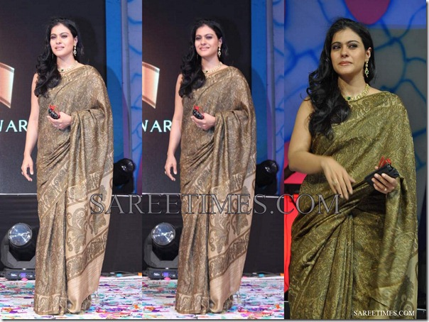 Kajol_Green_Designer_Saree