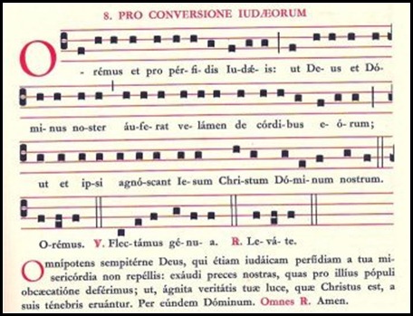 Oremus et pro perfidis iudaeis