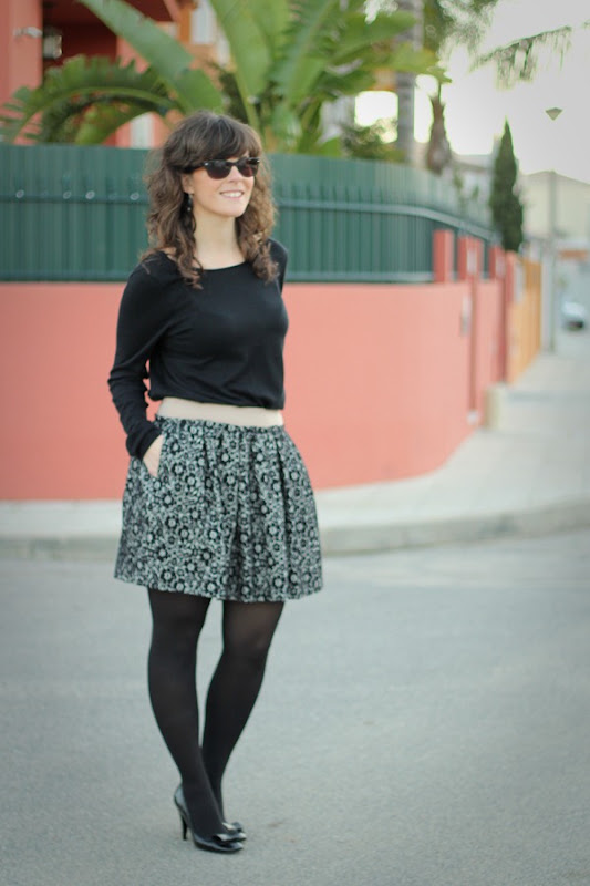 Massimo Dutti AW2012 | ExcessBaggageMode Jacquard Skirt Massimo Dutti AW2012 | ExcessBaggageMode