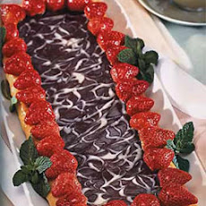 Marbled Chocolate and Strawberry Galettes