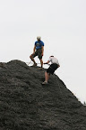 Rockclimbing and rapelling is a popluar older-Scout activity. Scouts practice first on a short in-camp wall, then head out for climbs on natural rocks.