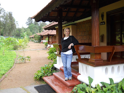 Erica on our private veranda