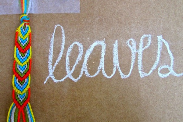 Leaves Friendship Bracelet Tutorial